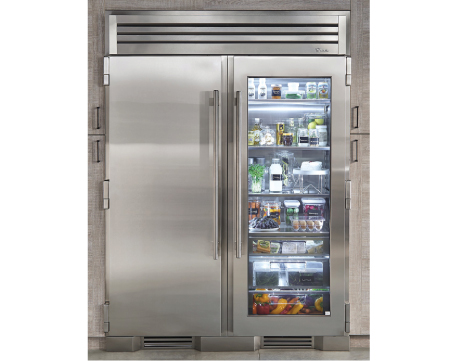 Refrigerator with Glass Doors